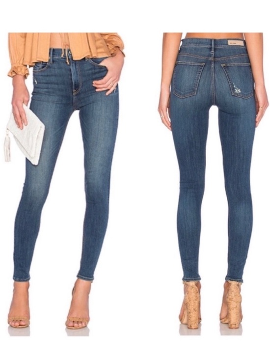 GRLFRND Denim - GRLFRND Kendall High-Rise Stretch Skinny Jean You and Me Against the World 25
